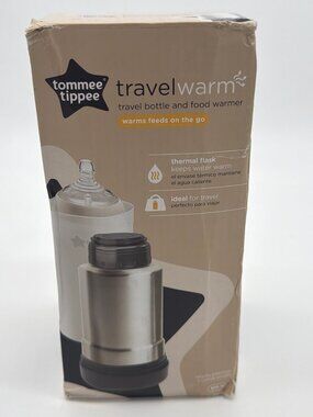 Tommee Tippee Travel Bottle & Food Warmer 500ml BPA-Free Compact Portable Design